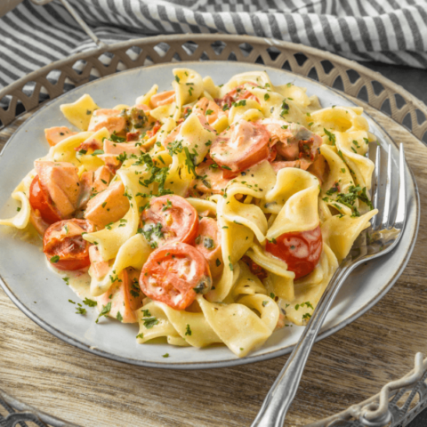 Инстант Пот | Рецепта за Талиатели с пушена сьомга